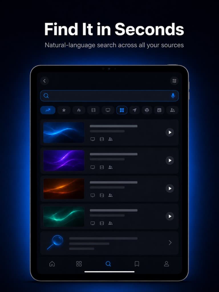 Smart search results on iPad